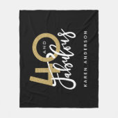 40 und fabelhaft fleecedecke (Vorderseite)