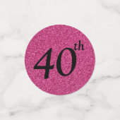 40 und fabelhaft konfetti (Klein Vorderseite)