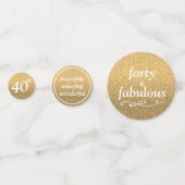 40 und fabelhaft konfetti (Vorderseiten)