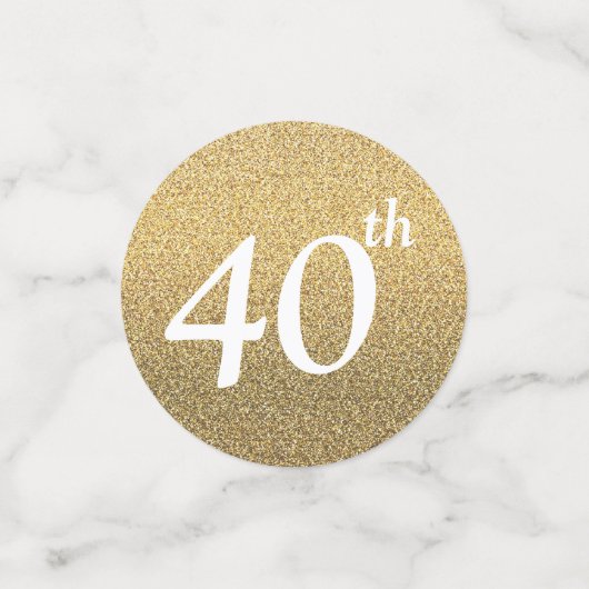 40 und fabelhaft konfetti (Klein Vorderseite)