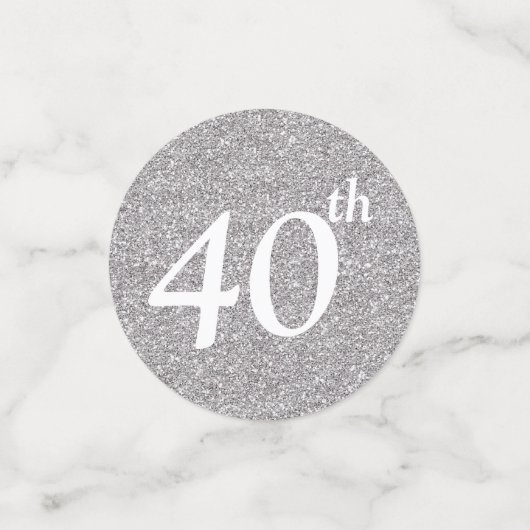 40 und fabelhaft konfetti (Klein Vorderseite)