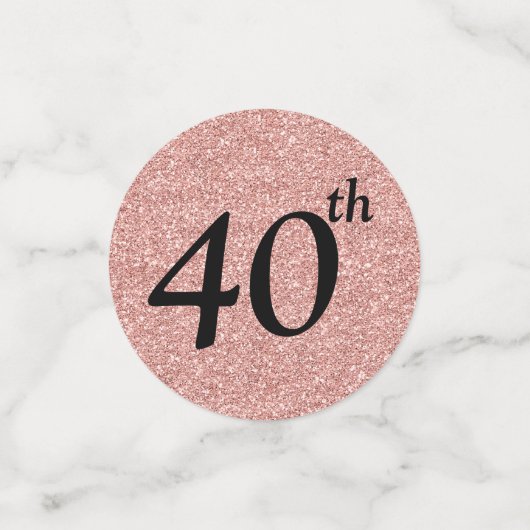 40 und fabelhaft konfetti (Klein Vorderseite)