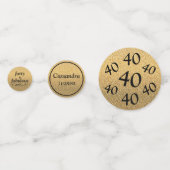 40 und fabelhaft konfetti (Rückseiten)