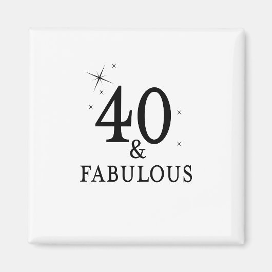 40 und fabelhaft magnet (Vorne)