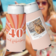40 und fabelhaft MIT FOTO, Retro Geburtstag