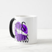 40 und fabelhaft mit Lila Lippen Verwandlungstasse (Vorderseite Links)