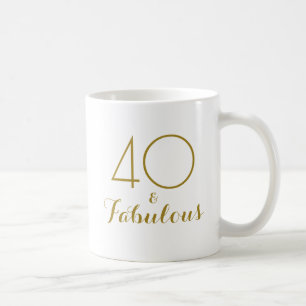 40 und fabelhafte 40. Geburtstagsgeschenk Tasse Go