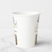 40 und fabelhafte Elegant Script Foto 40. Geburtst Pappbecher (Rechts)