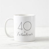 40 und fabelhafte Geburtstagsgeschenke Tasse (Links)