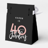 40 und fabelhafte Gefälligkeitsbox Geschenkschachtel (Rückseite)