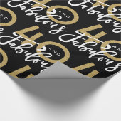 40 und fabelhafte Geschenkverpackung Geschenkpapier (Ecke)