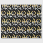 40 und fabelhafte Geschenkverpackung Geschenkpapier (Flach)