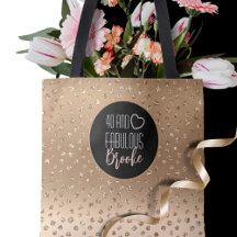 40 und fabelhafte Gold Glitzer Sparkle Girly 40.