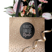 40 und fabelhafte Gold Glitzer Sparkle Girly 40. Tasche