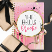 40 und fabelhafte rosa Abstrakte Feminine Planer