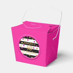 40 und fabelhafte rosa chinesische geschenkschachtel