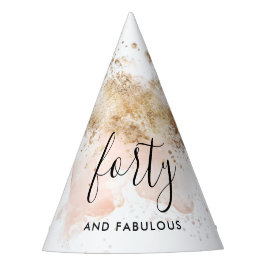 40 und fabelhafter Geburtstagsfeiererhut Partyhütchen