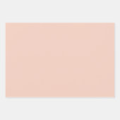 40 und fabelhafter, heller Retro-Pfirsich Geschenkpapier Set (Vorderseite 3)