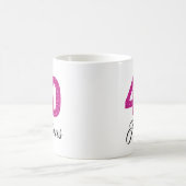 40 und fabelhafter rosa Glitzer-40. Geburtstag Kaffeetasse (Mittel)
