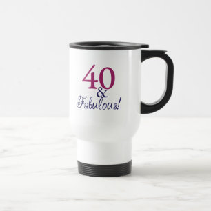 40 und fabelhaftes (40. Geburtstag) Reisebecher