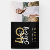 40 und fabelhaftes Foto-Banner Banner (Vertikal)