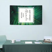 40 und fabelhaftes grünes tropisches Leaf Geburtst Banner (Messeveranstaltung)