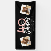 40 und fabelhaftes, rosa und minze Geburtstag Banner (Vertikal)