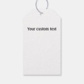 40 und fabelhaftes schwarzes Gold Geburtstag Geschenkanhänger (Rückseite)