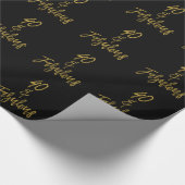 40 und Fabellierpapier Geschenkpapier (Ecke)