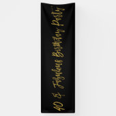 40 und Fabulous Birthday Banner (Vertikal)