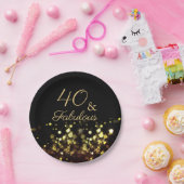 40 und Fabulous Geburtstag Pappteller (Party)