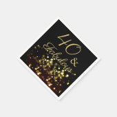 40 und Fabulous Geburtstag Serviette (Ecke)