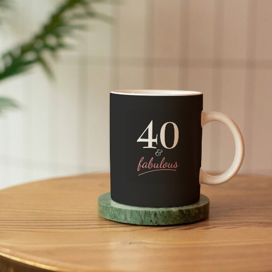 40 und fabulous Geburtstagsgeschenk Kaffeetasse