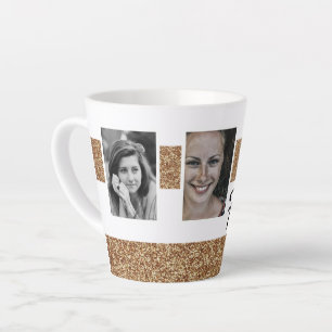 40 und Fabulous Gold Glitter 2 Foto 40. Geburtstag Milchtasse