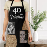 40 und fabulous Gold Glitzer 2 Foto 40. Geburtstag Schürze<br><div class="desc">40 und fabulous Gold Glitzer 2 Foto 40. Geburtstag Schürze. Fügen Sie Ihre Fotos hinzu - Sie können ein altes und neues Foto verwenden.</div>