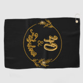 40 und Fabulous Golfhandtuch (Horizontal)