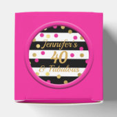 40 und Fabulous Hot Pink Black Fevor Boxen Geschenkschachtel (Oben)