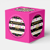 40 und Fabulous Hot Pink Black Fevor Boxen Geschenkschachtel (Rückseite)