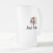 40 und Fabulous Mattglas Bierglas (VorderseiteRechts)