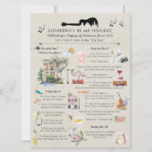 40 und Fabulous | New Orleans Birthday Itinerary Einladung (Vorderseite)