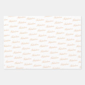 40 und Fabulous Script Modernes Schwarzes 40. Gebu Geschenkpapier Set (Vorderseite 2)