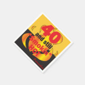 40 und immer noch Smokin heiß - 40. Geburtstag Serviette (Ecke)