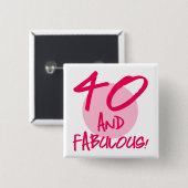 40 und vorzüglich button (Vorne & Hinten)