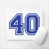 40 - vierzig mousepad (Mit Mouse)