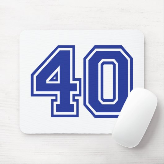 40 - vierzig mousepad (Mit Mouse)