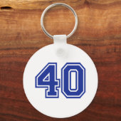 40 - Vierzig Schlüsselanhänger (Vorderseite)