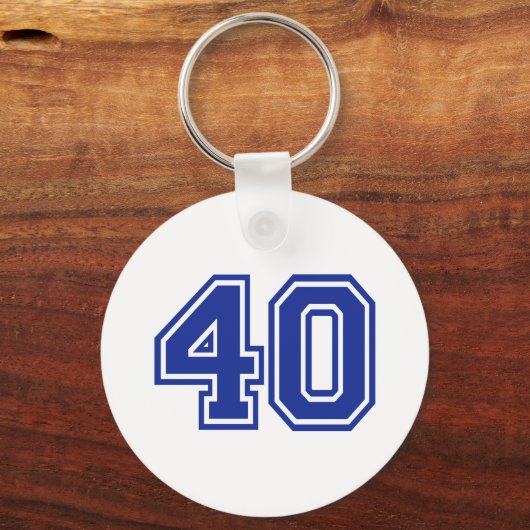 40 - Vierzig Schlüsselanhänger (Vorderseite)