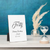40. vierzigster Buchstabe Geburtstag Name Datum Ja Fotoplatte (Seite)