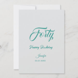 40. vierzigster BuchstabeGeburtstag Name Datum Jah Einladung