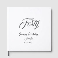 40. vierzigster BuchstabeGeburtstag Name Datum Jah